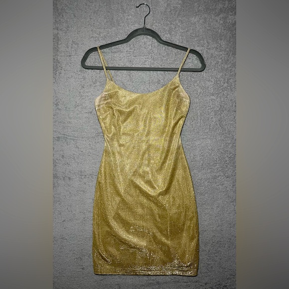 Gold B Darlin Hoco Dress - Picture 1 of 5